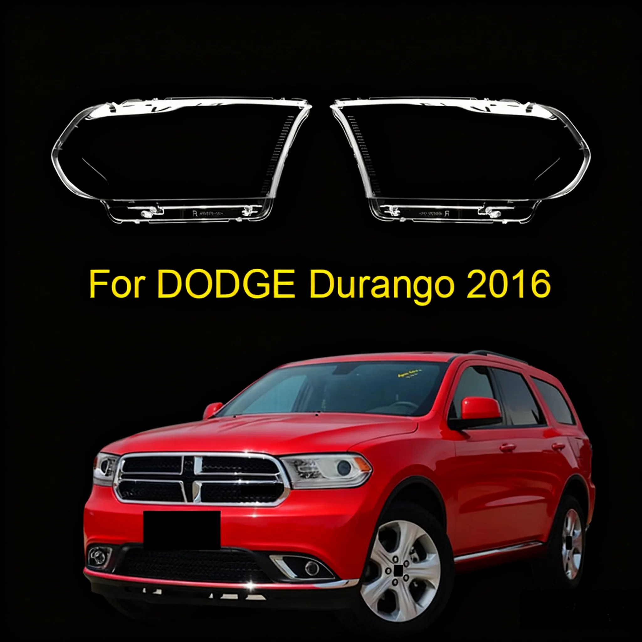 

For Dodge Durango 2016 Car Headlight Shell Replacement Headlight Cover Headlamp Lens Headlight Glass