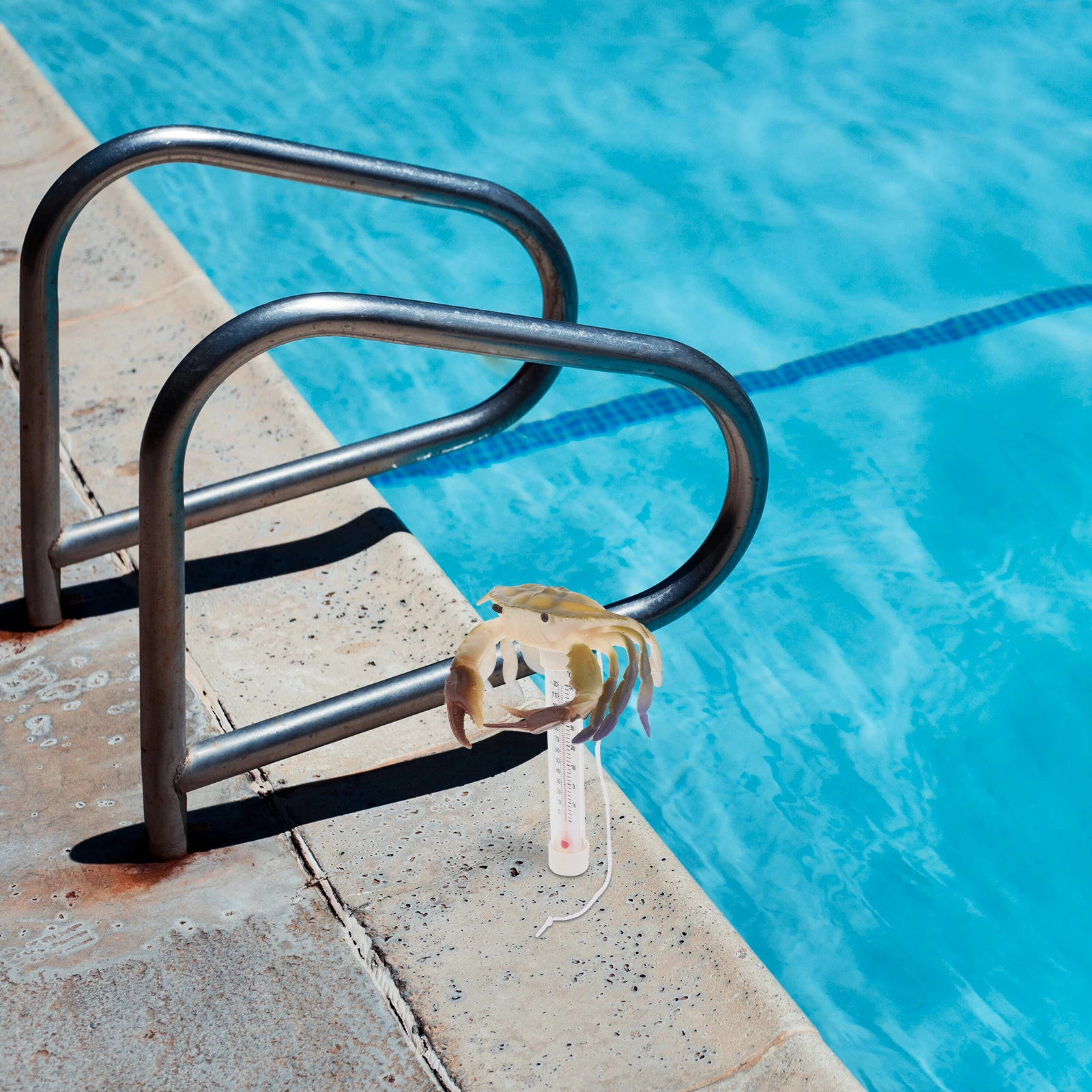 

Crab Pool Thermometer Floating Water Temperature Gauge for Swimming Bath Tub Spa Party Wide Range