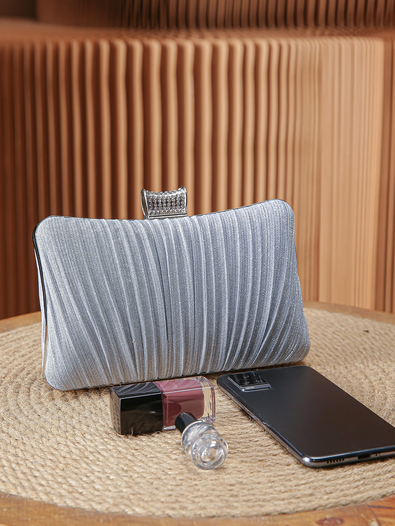 Sparkling Clutch Purses Bride and Bridesmaid Handbag Elegant Detachable  Chain Evening Bag for Women Club Party