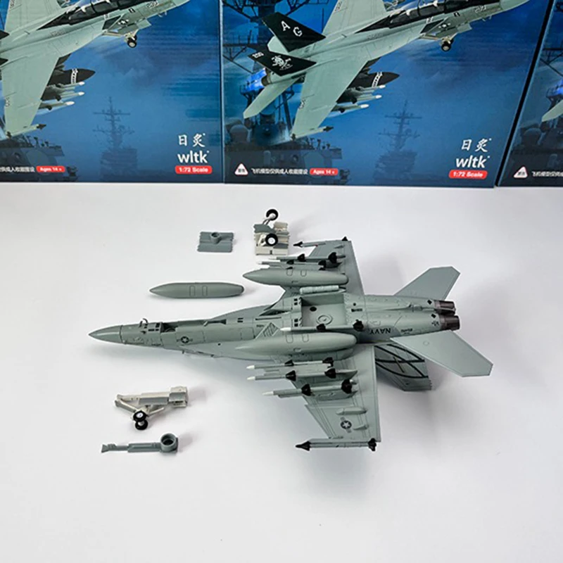 1/72 Scale Diecast F18 F-18 Supper F/A-18 BLOCK III Fighter US Navy Carrier-based Aircraft Metal Plane Model Boy Toy Gifts