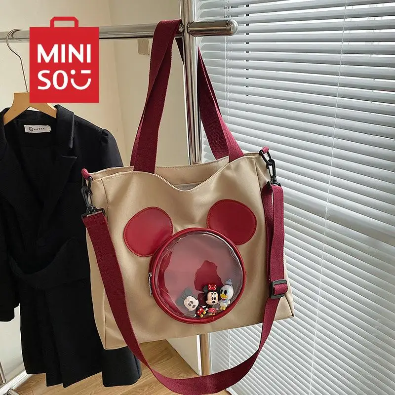 

New Kawaii Anime cute Mickey carrying Toth Korean fashion canvas carrying shopping bags outside tide shoulder diagonal