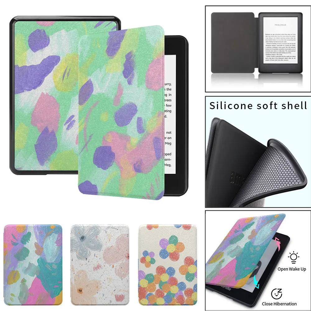 

kindle case paperwhite4 colorful patterns paperwhite5th Silicone soft shell funda 2021 11th 8th generation