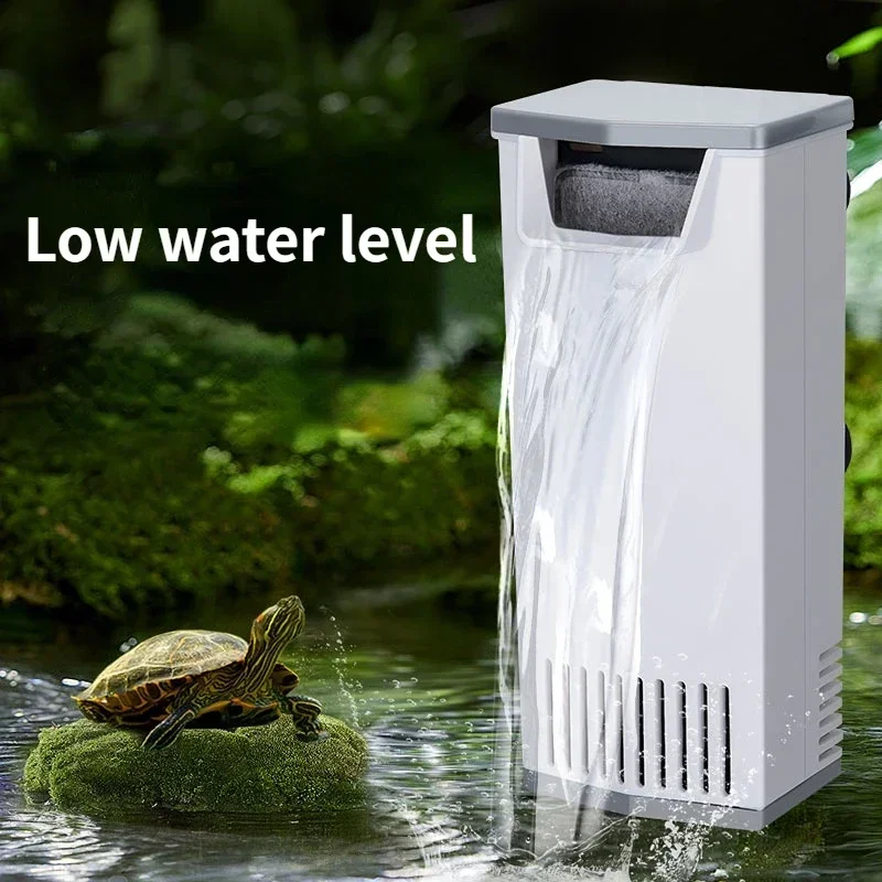 3W 200L/H Wasserfall Aquarium Filter Pumpe Schildkröte Aquarium Niedrigen Wasserstand Filter Sauerstoff Pumpe Fisch Schildkröte Reptil versorgung 220-240V
