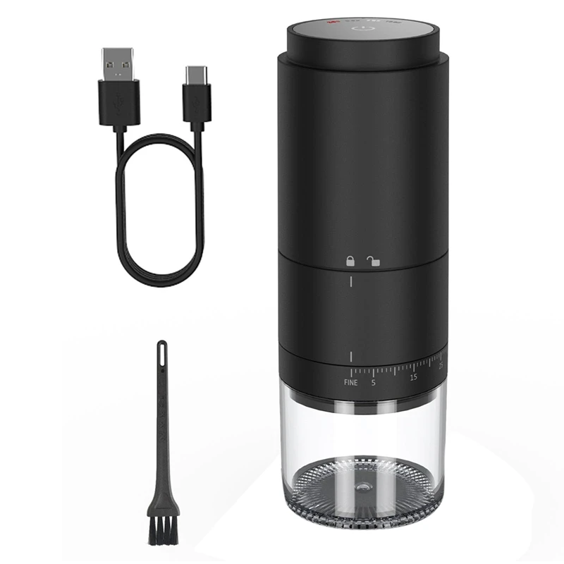 

Portable Battery Powered Burr Coffee Grinder With 38 Adjustable Settings, For Travel, Camping, Office,Espresso,Pour Over