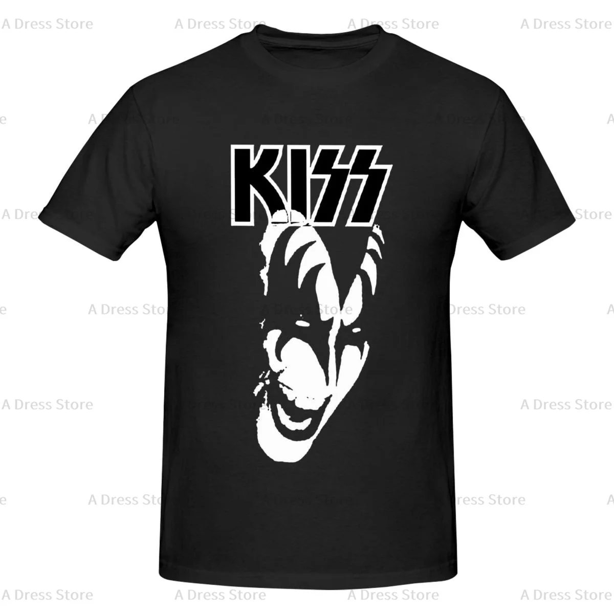 The Demon Kiss Band anji john Men's round neck T-shirt,Modern,Oversized print Tee Shirt,Short Sleeve T shirt round Gift