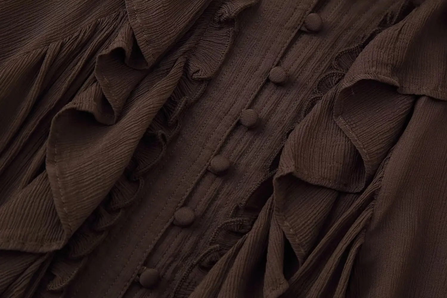 Autumn new layered decorative hanging shirt casual fashion women's solid color stacked round neck button long sleeved shirt