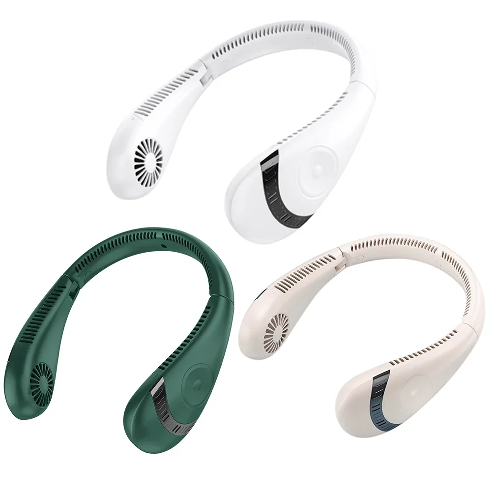 Ventilador de cuello recargable de 5000mAh, ventiladores personales para viajes y deportes al aire libre, ventilador inalámbrico, ventilador portátil con Clip, ventilador de escritorio para barbacoa