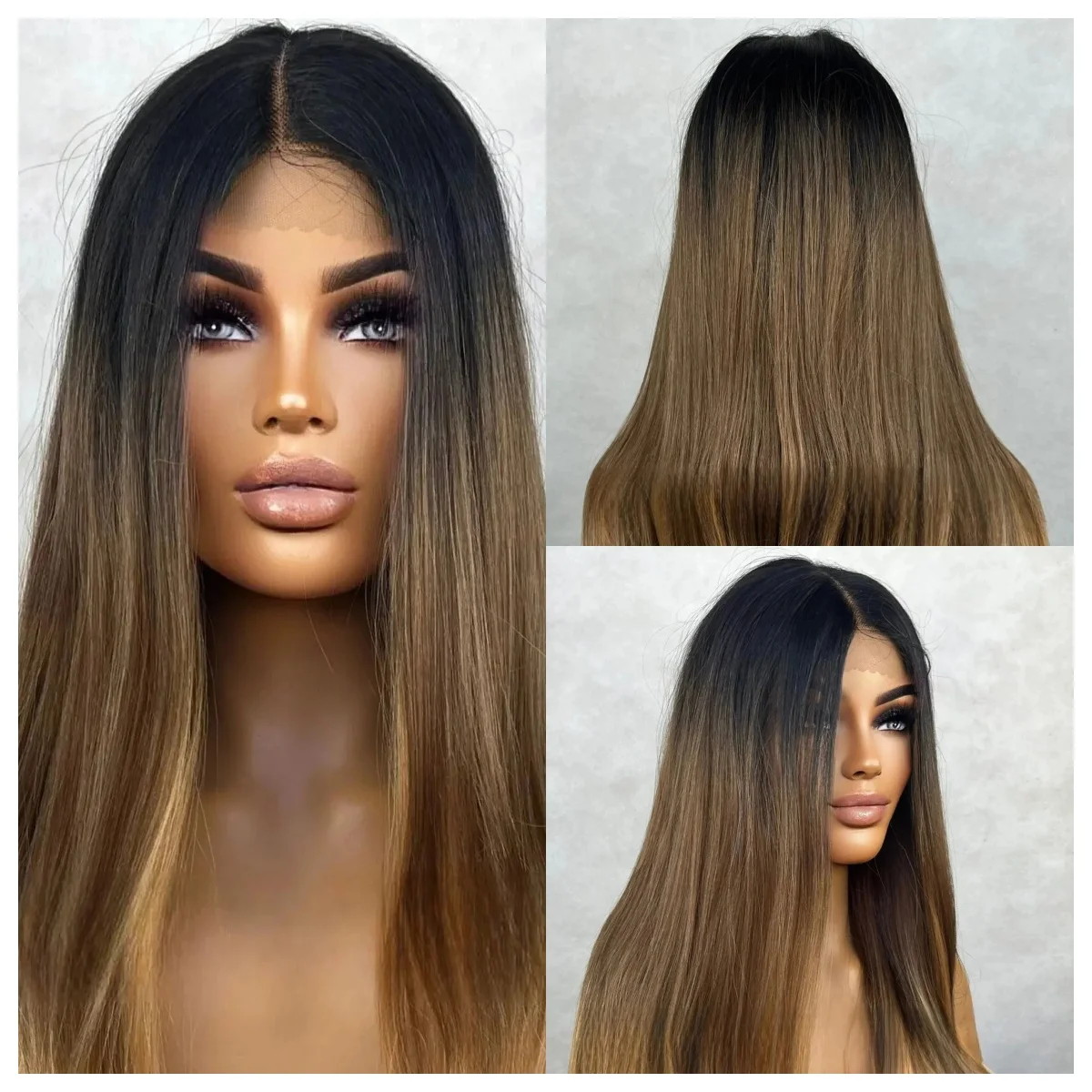 perruque-lace-front-sans-colle-marron-chocolat-ombre-fonce-avec-meches-lisse-naturel-pour-femmes