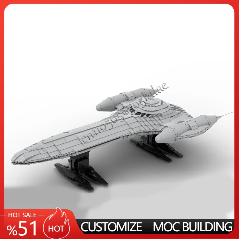 

2722, детали MOC Star Battle Series, модель космического корабля, строительные блоки, кирпич, креативная сборка, развивающие игрушки, популярный подарок для детей