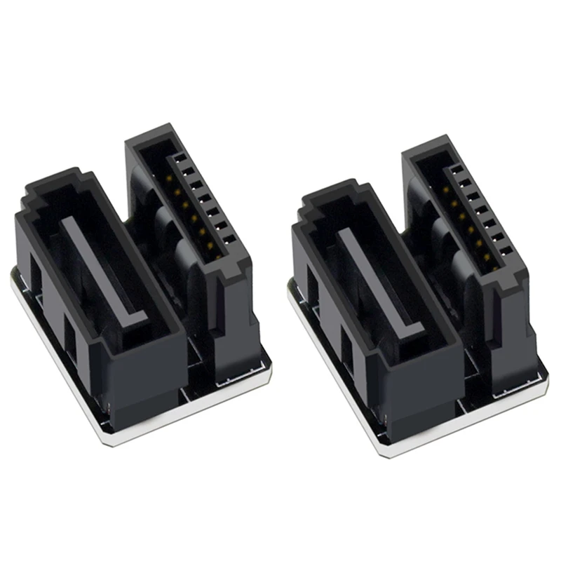 PH571 Computador Motherboard Adapter, 180 graus adaptador, conector de plástico preto para desktops, 2pcs