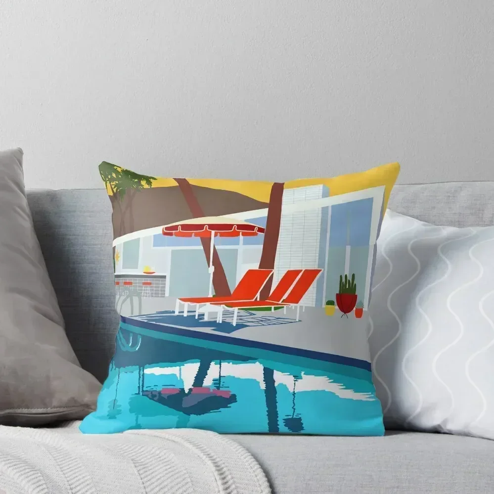 

Mid Century Poolside Throw Pillow covers for pillows Christmas Pillows Christmas s Covers Couch Cushions pillow