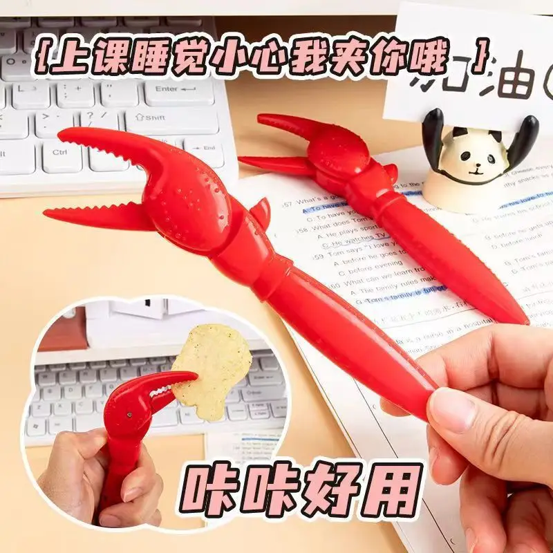

1 шт., шариковая ручка с дизайном крабового когтя и пресс-зажимом, новинка, пишущий инструмент для студентов, офисные забавные канцелярские принадлежности, идея подарка
