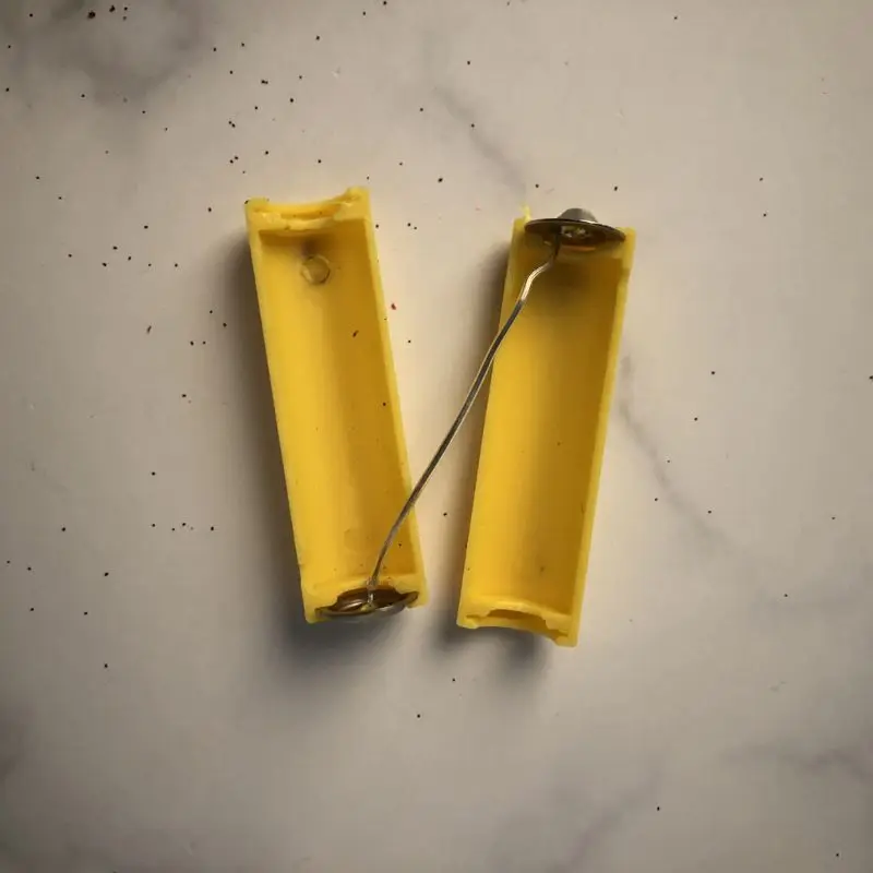 5 buah AA AAA ukuran Dummy baterai palsu setang cangkang pemegang silinder konduktor Dropship