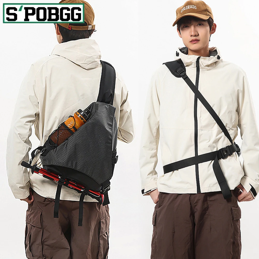 

1 шт., сумка через плечо, водостойкий рюкзак, легкий рюкзак на плечо и грудь для мужчин и женщин, велосипедный туризм, путешествия