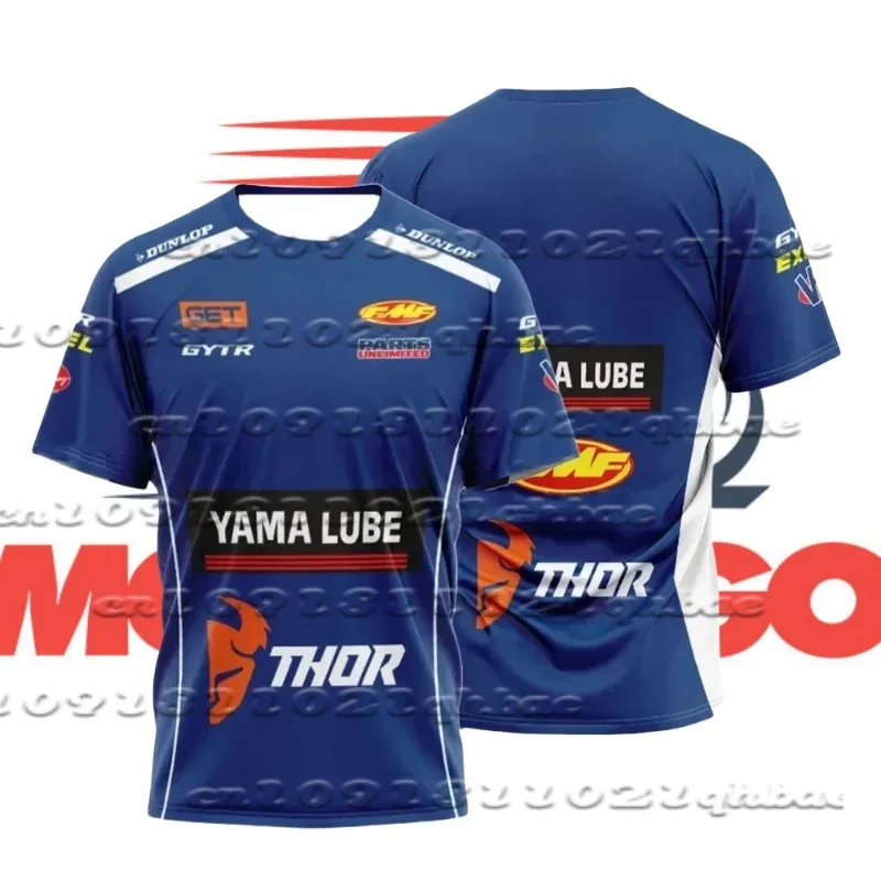 

2025 New Dominant Men's 3D Printed Motorcycle Cross Country Racing Riding Clothes Men's and Women's Casual Loose Sports T-shirts