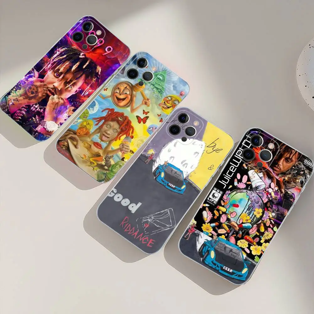 Rapper 999 J-Juice W-WRLD For IPhone 17 16 15 14 13 12 Mini 11 Pro Max Transparent Case