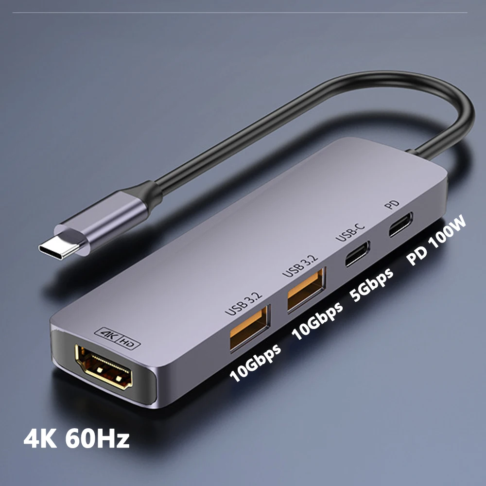 10Gbps USB3.2 Gen2 HUB USB C Splitter Hub 10Gb for PC Laptop MacBook Air/Pro iPhone 15/15 Plus/15 Pro Max Samsung S24 S23 Ultra