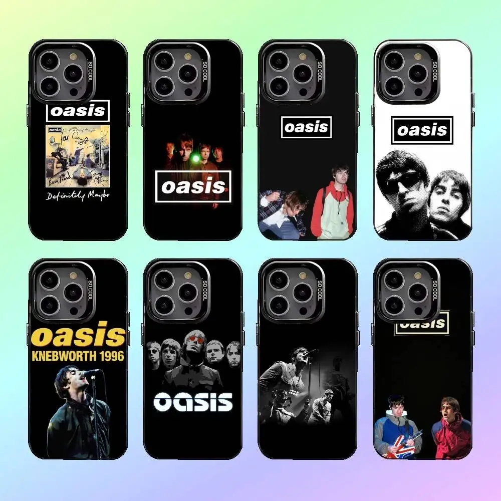 Чехол для телефона Rock Band O-Oasis для iPhone 17,16,15,14,13,12,11 Plus, Pro Max, черный матовый противоударный чехол Candy