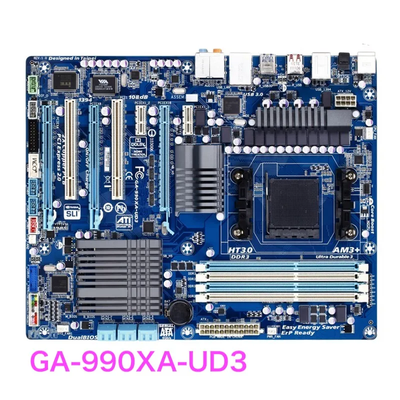 

Suitable For Gigabyte GA-990XA-UD3 Motherboard 990XA 6×SATA III AM3+ DDR3 Mainboard 100% Tested OK Fully Work