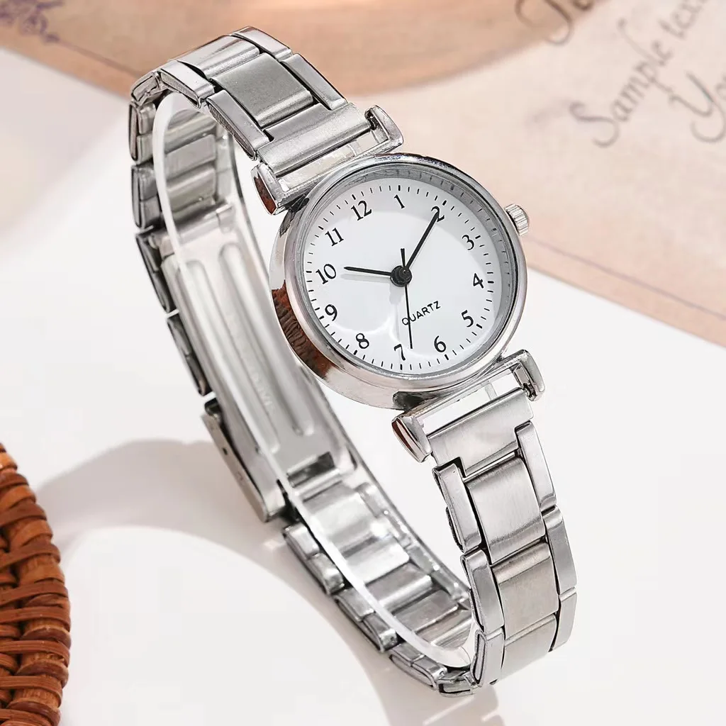 Montres-bracelets de luxe pour femmes, montre à quartz analogique pour dames, bracelet en acier inoxydable, montre numérique décontractée, montre sans fil rapide, mode