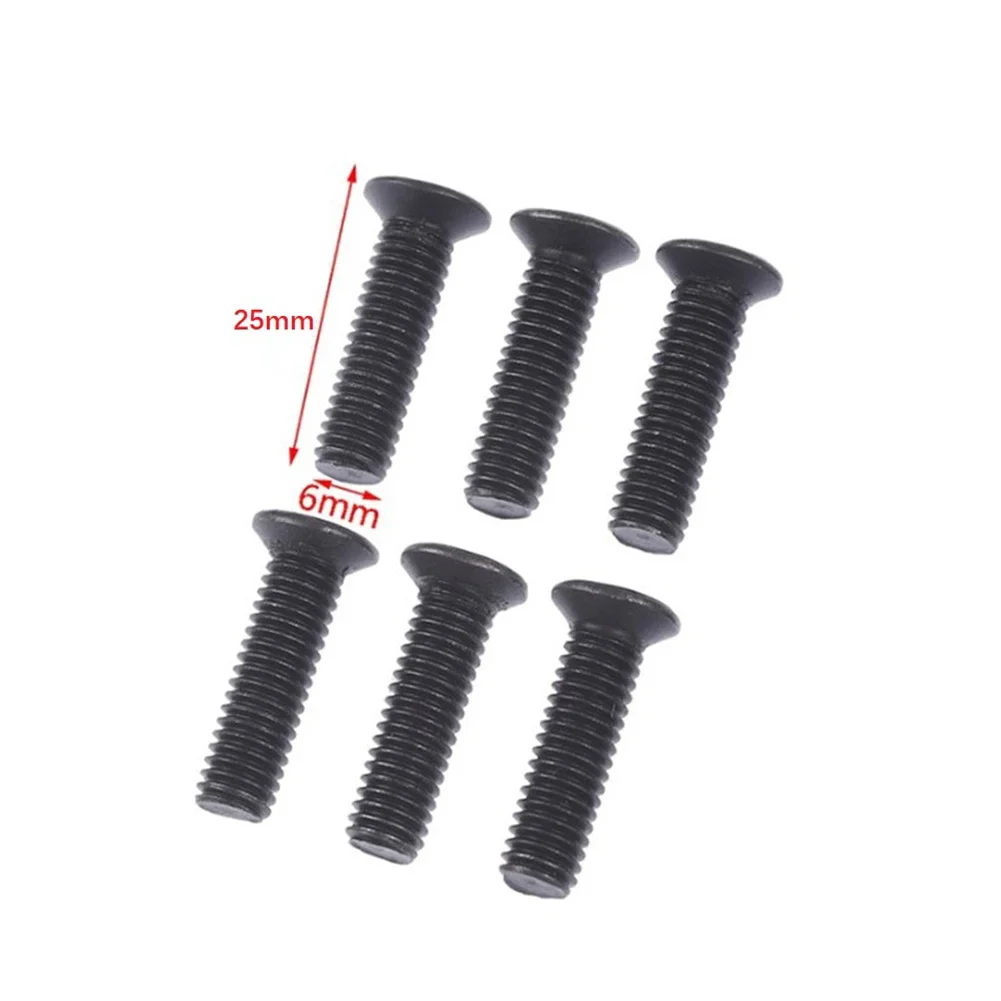 6 قطعة تثبيت المسمار M5/M6 25 مللي متر اليد اليسرى الموضوع ل UNF الحفر تشاك عرقوب محول الحفر تشاك عرقوب محول المعادن تحديد المسمار #4