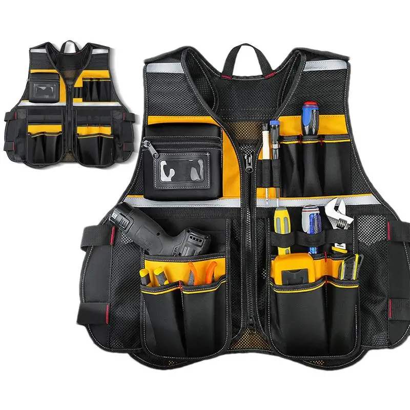 Tool Vest Tool Pouch construction site work Vest Tool Vest Electrician Carpenter Work Vest Electrician Hardware Storage Bag