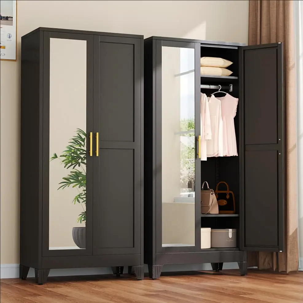 Metal Armoire Wardr…
