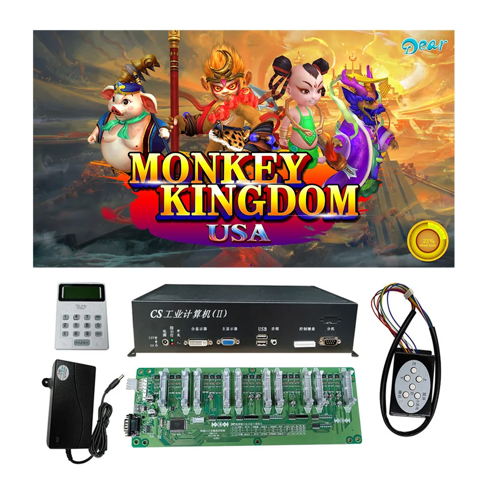 USA Popular Monkey Kingdom Fish Hunter Arcade Shooting Game Machine Host Accessories