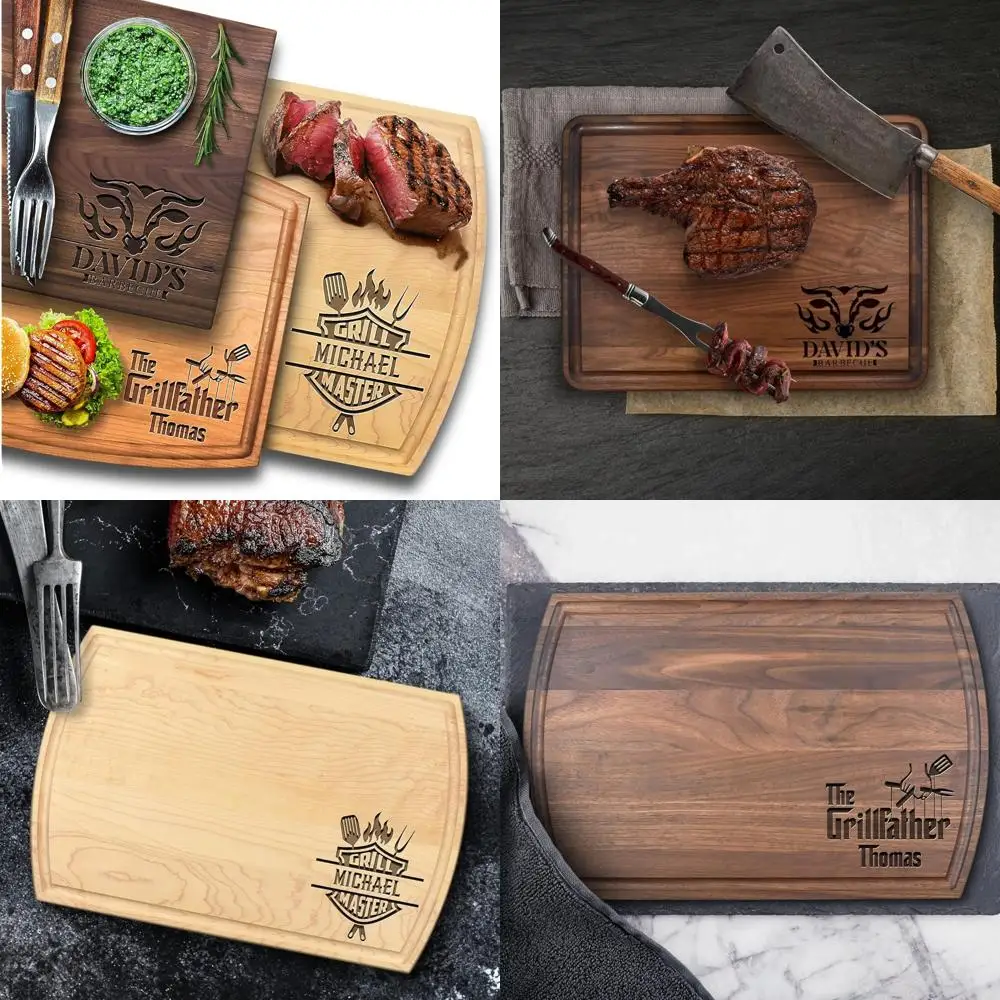 

American-Made Custom Cutting Board - Perfect Christmas Present for Men, Dads, Husbands, Fathers, and Brothers - Unique Gift for