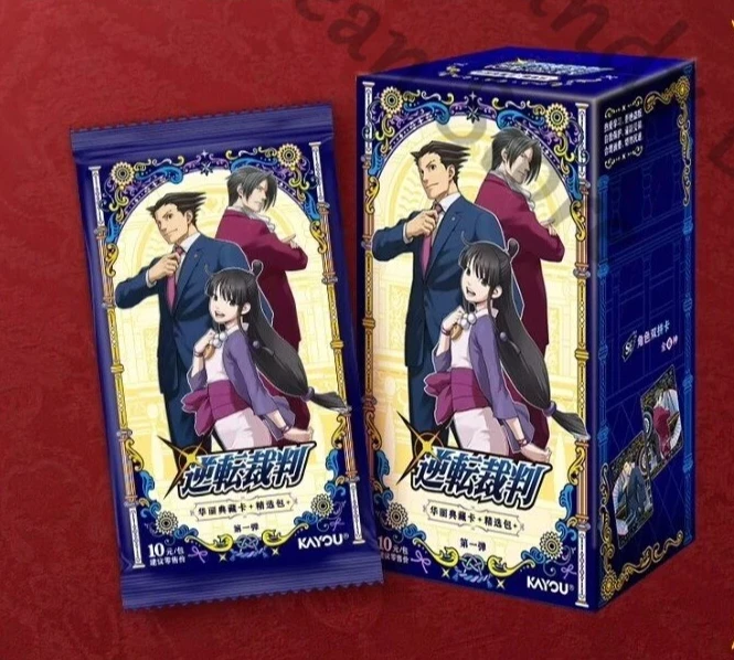 Cartes à collectionner authentiques Ace Attorney Phoenix Wright Maya Fey Miles Edgeworth Mei Ema Skye, cartes en papier de cosplay, dessins animés, cadeau
