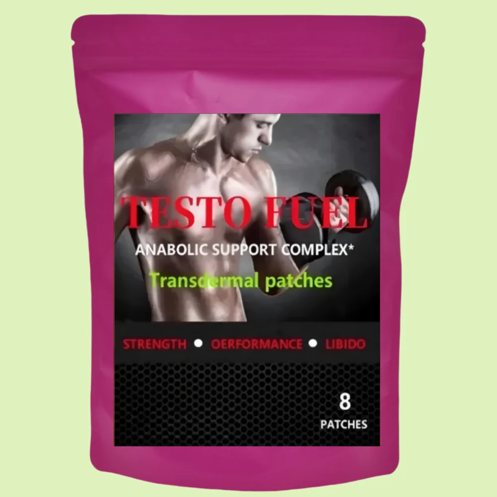 Testo Fuel Natural Testosterone Booster Transdermal Patches Anabolic Muscle Mass For Rapid Growth