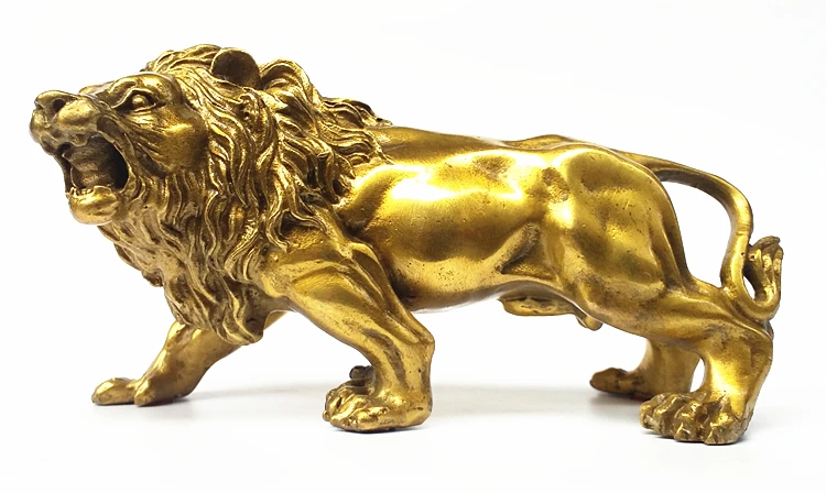 أعلى بارد متجر المنزل الديكور الفن حظا سعيدا تشن تشاي بي شياي النحاس الأسد فنغ شوي زخرفة فنغ شوي تمثال