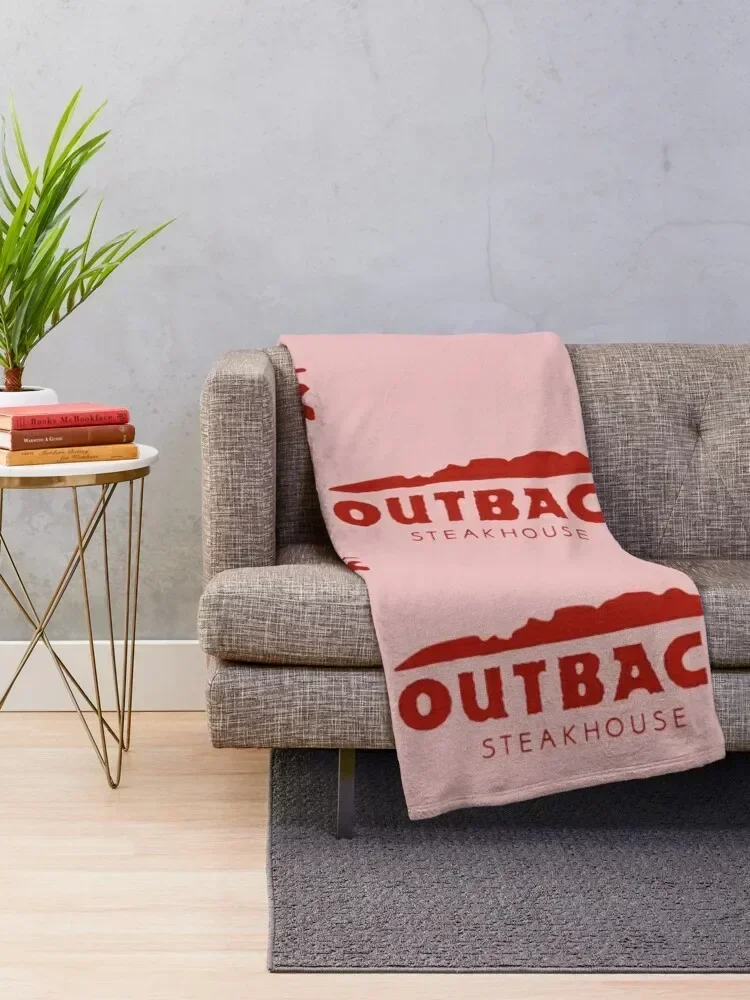 Outback Steakhouse Resto Throw Blanket Nap Camping Soft Big Blankets