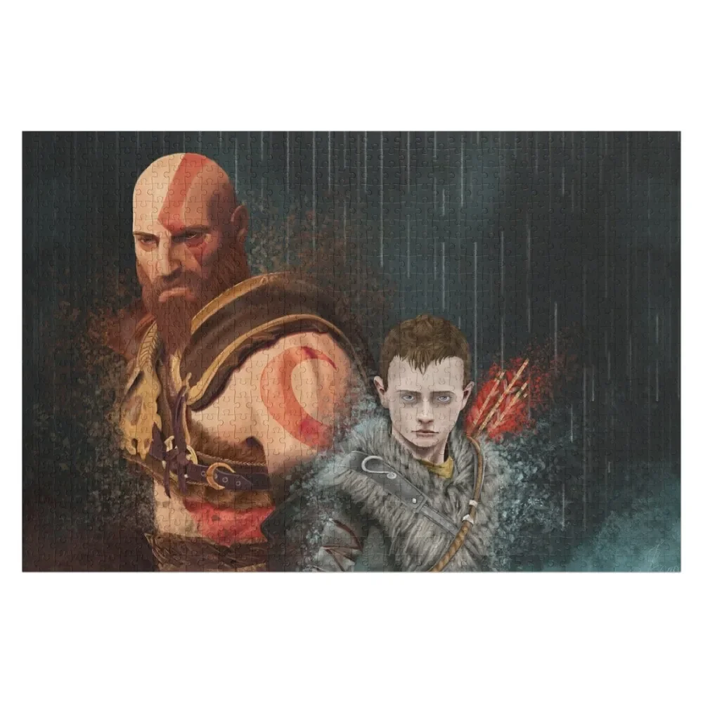 

Kratos & Atreus Jigsaw Puzzle Customs With Photo Photo Personalized Gifts For Children Puzzle