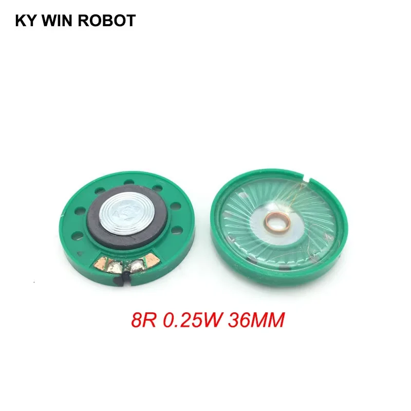 

2pcs/lot New Ultra-thin speaker Doorbell horn Toy-car horn 8 ohms 0.5 watt 0.5W 8R speaker Diameter 36MM 3.6CM thickness 7MM