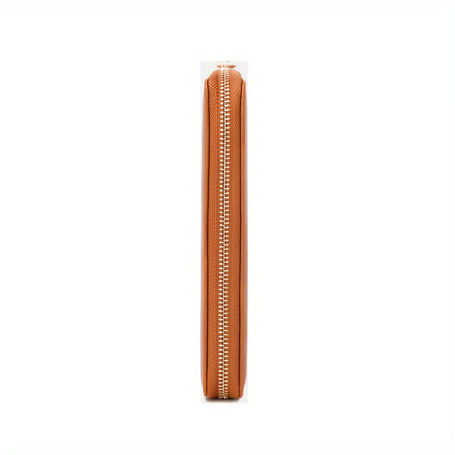 RFID Passport Holder with Zipper Pocket & Wrist Strap - Solid Color Multifunctional Travel Wallet