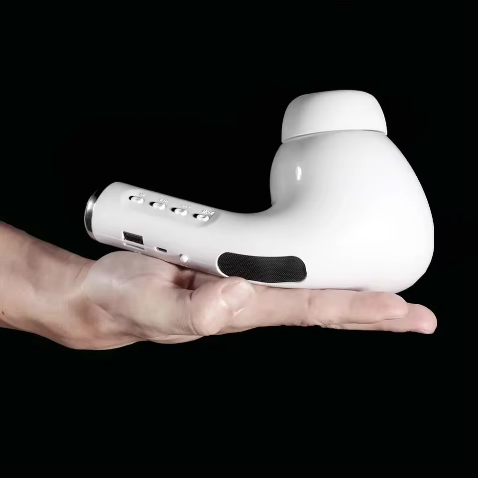 Giant Earbud Speaker That Turns Scale Into a Feature