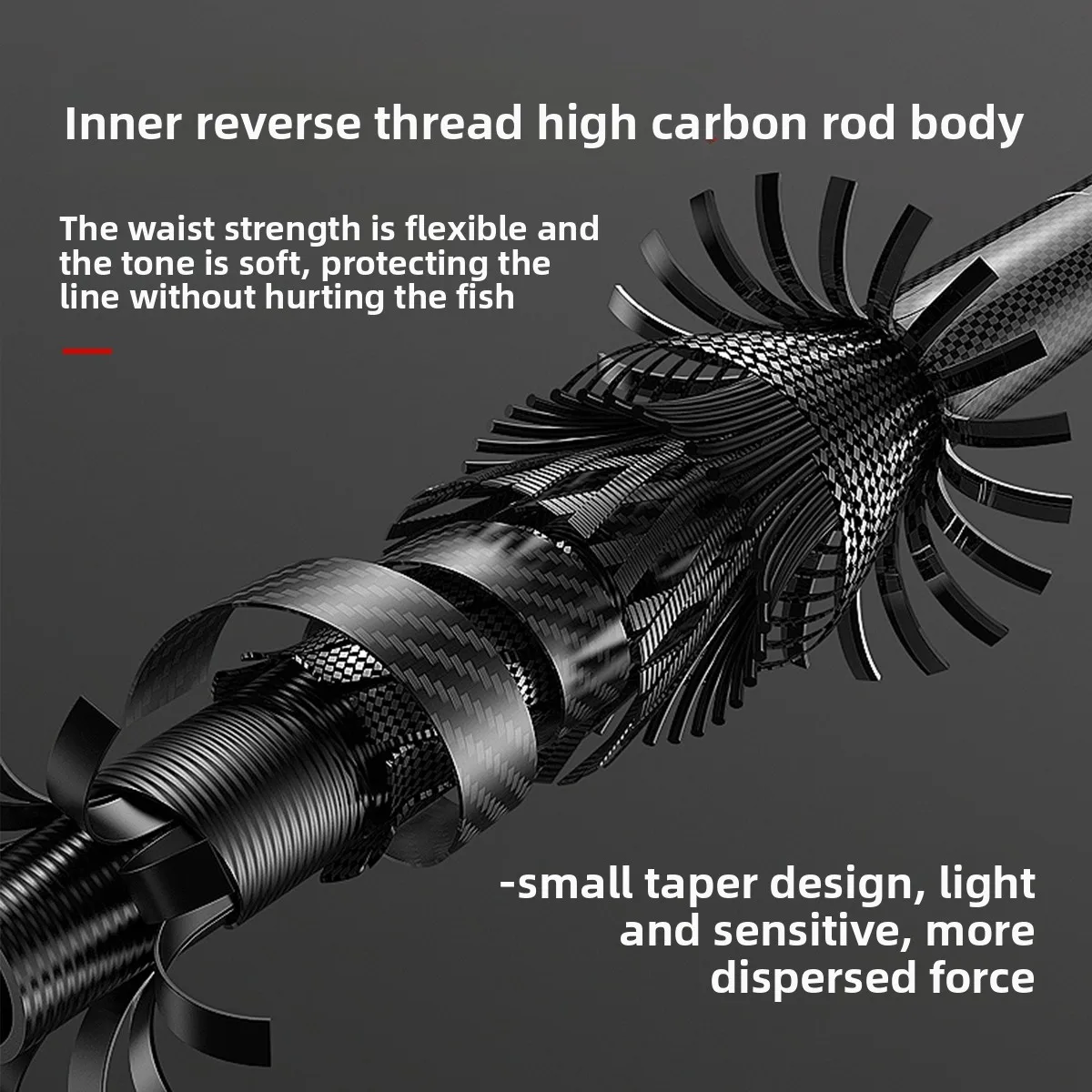 طقم صيد خفيف الوزن للغاية للمبتدئين، قصبة صيد قصيرة للأنهار وصيد سمك الشبوط، معدات صيد للأطفال، طقم كامل من ألياف الكربون