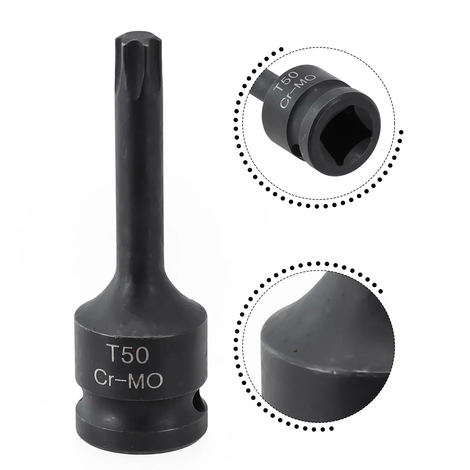 1PC 1/2inch Hex Torx Screwdriver Bits Drive Socket Adapter Heads T20 T40 T30 T100 Magnetic Wrench Hand Tools Accessories