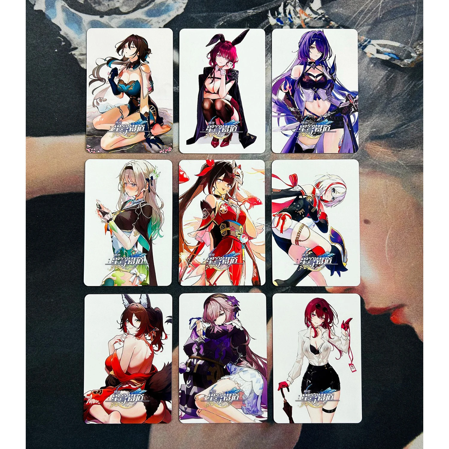 9 ชิ้น/เซ็ต Honkai: Star Rail Kafka Fu Xuan ACG การหักเหสีแฟลชการ์ด DIY Self Made คลาสสิกอะนิเมะการ์ดเกมของขวัญของเล่น