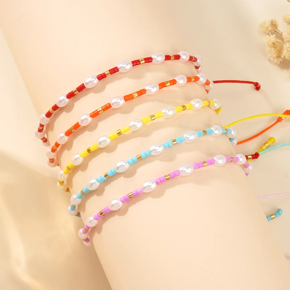 

Go2boho Miyuki Adjustable Colorful Pearl Glass Bead Bracelet Women Friendship Bracelet Boho Style Handmade Jewelry Adjustable
