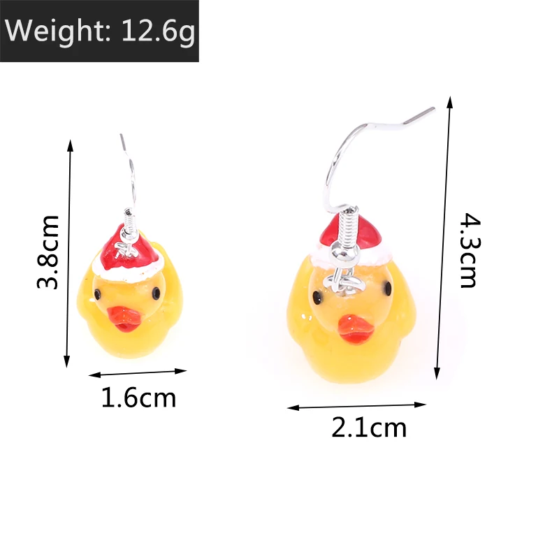 Aihua Niedliches Cartoon-Tier-Ohrring-Set, Schleife, Sonnenbrille, Enten-Ohrring für Frauen und Mädchen, trendige Schmucksets – Detail 8
