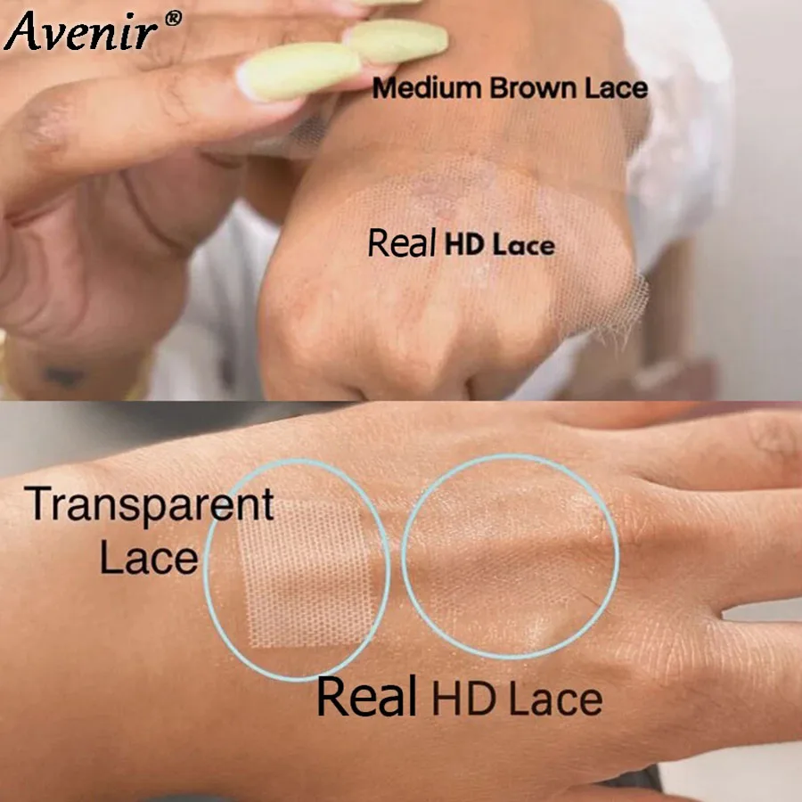 Avenir 9X6 6X6 5X5 HD Lace Closure Hanya Rambut Asli Manusia Lurus dan Body Wave Melt Skins Pre Plucked HD Lace Closure Hanya Virginhair