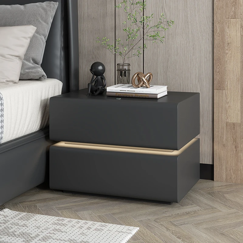 Modern Nordic Nightstand Mobile Exquisite Drawers Night Bedside Table Designed Side Mesa De Cabeceira Bedroom Furniture CY50NS