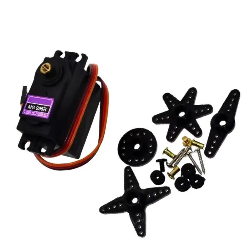 Torsi Tinggi MG996R 4.8-6.0V Servo Digital dengan Roda Gigi Logam untuk Futaba JR 1/8 1/10 RC Mobil Helikopter Robot Perahu Arduino UNO DIY