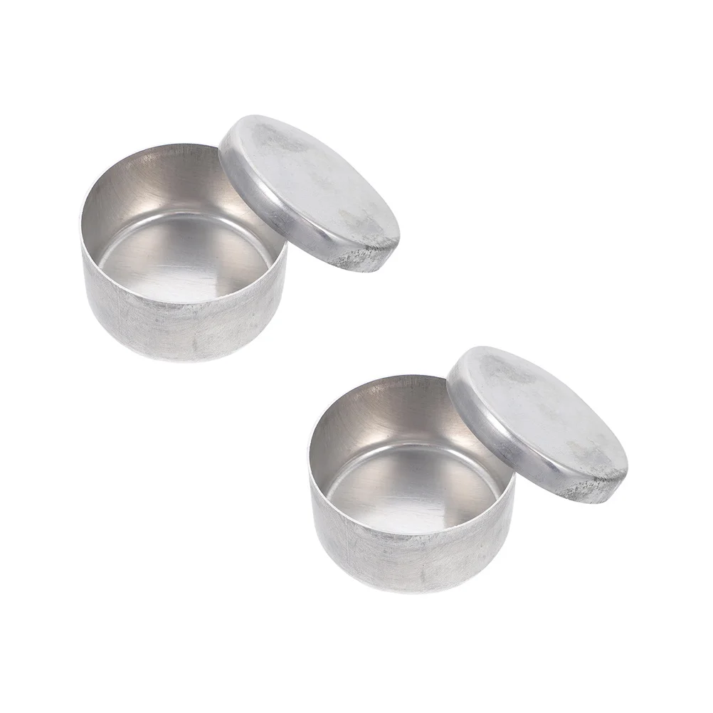 

2Pcs Aluminum Sampling Weighing Boxes Practical Soil Weighing Holder Laboratory Experiment Containers for Chemistry Teaching