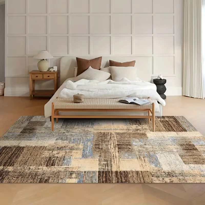 Four Seasons General Fabric Retro Ink Wind Large Size Indoor Carpet Mat, Outdoor Carpet Mat Beach Floor Mat Anti-slip Dust Rugs