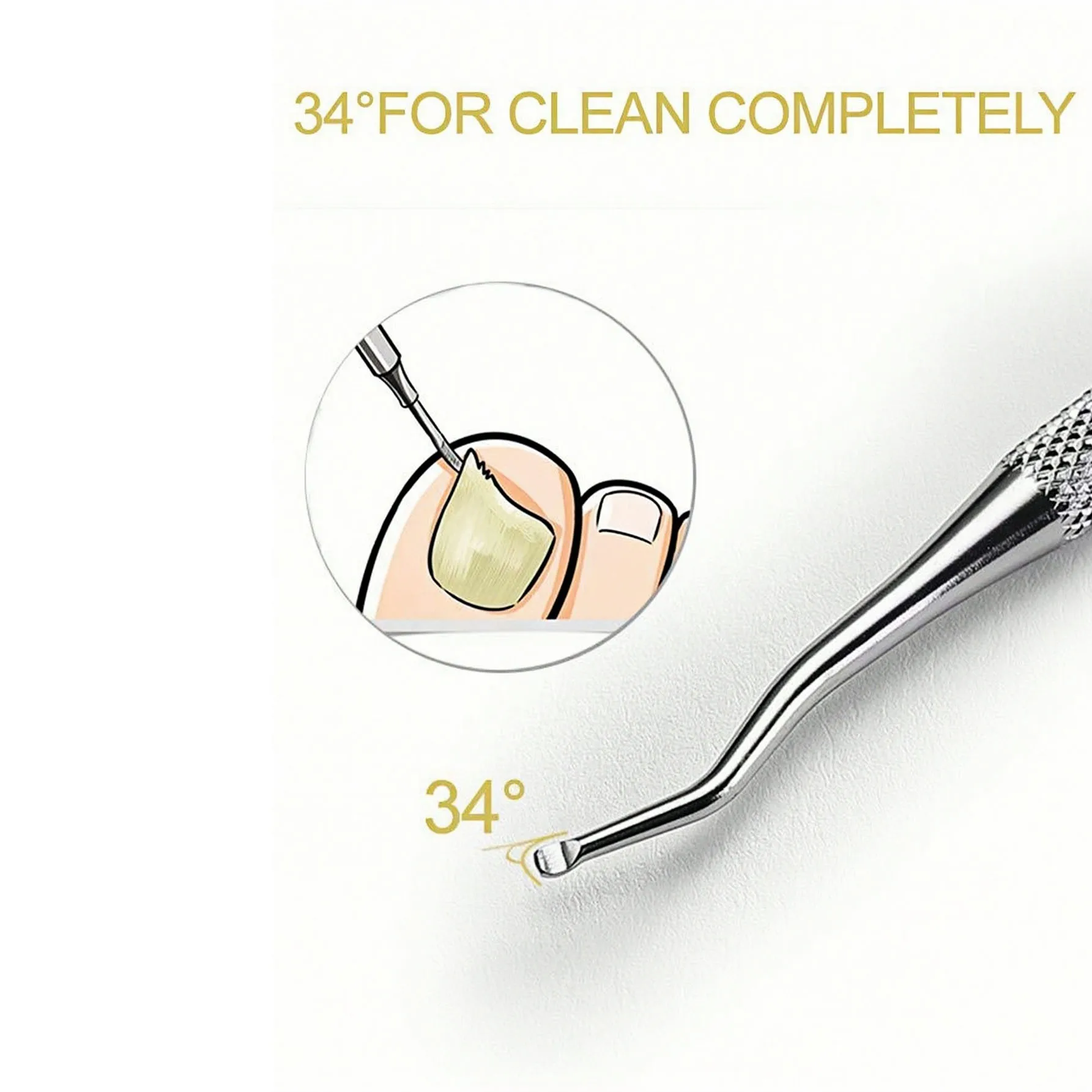 4Pcs/Set Stainless Steel Toenail Trim Kit, Foot Scraper Foot Nail Care Double Sided Pedicure Nail File, Callus Remover For Clean