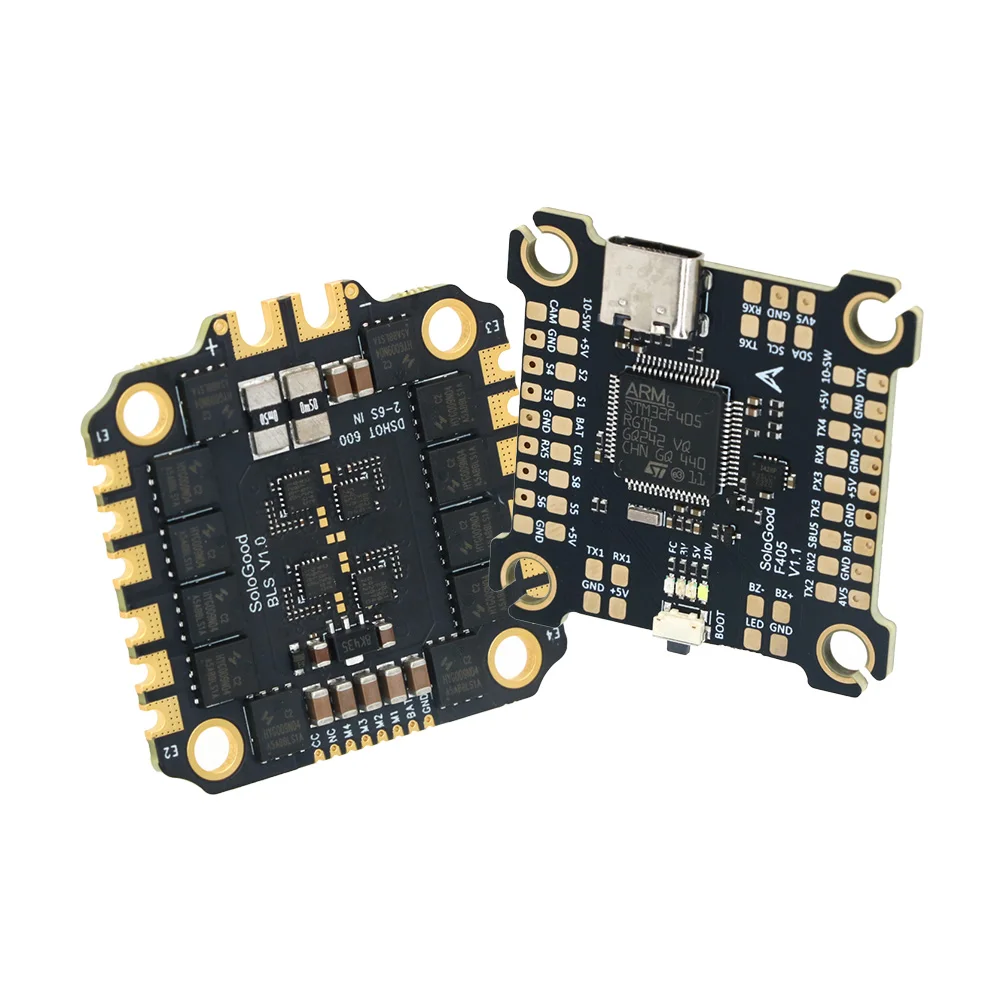 SoloGood F405 60A 2-6S 30,5X30,5mm Stapel (F405 Flight Controller+BLHELI_S 60A 4in1 ESC) – Detail 3