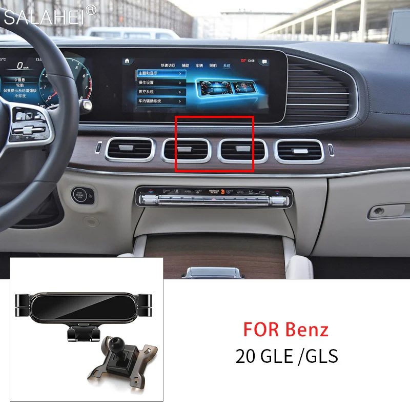 

Car Styling Gravity Mobile Phone Holder For Mercedes-Benz Gle W166 W167 Coupe GLS X167 Air Vent Phone Stand Support Accessories